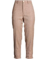People - Tan Pants Wool - Lyst