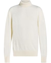 Laneus - Cream Turtleneck Merino Wool, Cashmere - Lyst