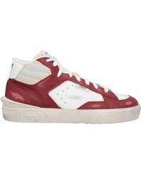 Strype - Burgundy Sneakers Leather, Textile Fibers - Lyst