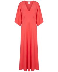 Ottod'Ame - Maxi Dress Acetate, Silk - Lyst