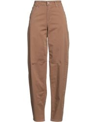 Ottod'Ame - Khaki Pants Cotton, Elastane - Lyst