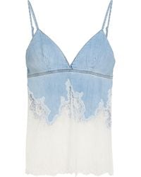 DIESEL - Top Cotton, Lyocell, Modal, Nylon - Lyst