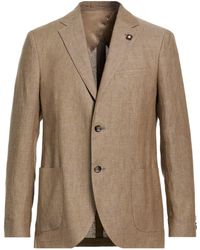 Lardini - Blazer Linen, Elastane - Lyst