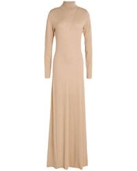 Fabiana Filippi - Maxi Dress Virgin Wool, Polyamide, Polyester - Lyst