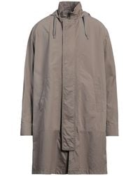 Herno - Khaki Overcoat & Trench Coat Cotton - Lyst