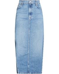 Mother - Denim Skirt Cotton, Lyocell, Elastane - Lyst