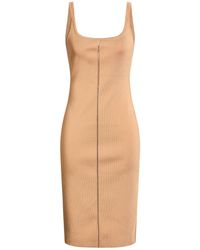 Tom Ford - Camel Midi Dress Viscose, Polyamide, Polyurethane - Lyst