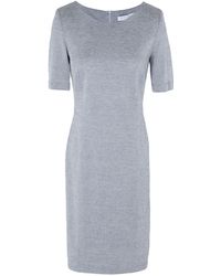 Harris Wharf London Vestido por la rodilla - Gris
