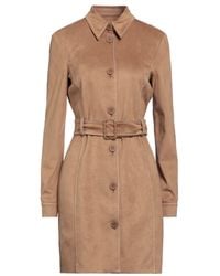Moschino - Overcoat & Trench Coat Polyester, Rubber - Lyst