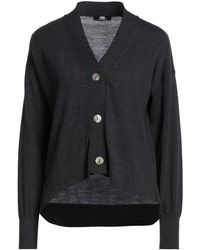 Alpha Studio - The Fine Essentials Charcoal Cardigan Merino Wool - Lyst
