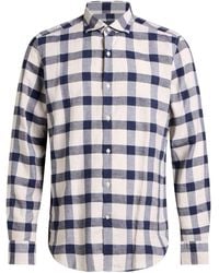 Savile Row - Shirt Cotton, Linen - Lyst