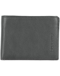 Piquadro - Charcoal Wallet Bovine Leather - Lyst