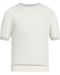 Eleventy - Ivory Sweater Wool - Lyst