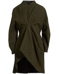 Bally - Military Mini Dress Virgin Wool - Lyst