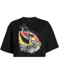 MSGM - T-Shirt Cotton - Lyst