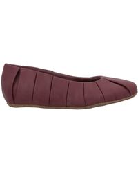 THEMOIRÈ - Burgundy Ballet Flats Textile Fibers - Lyst