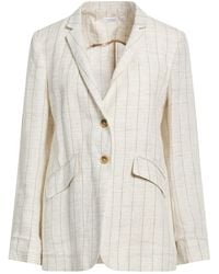 Barba Napoli - Cream Blazer Linen, Polyamide, Polyester, Viscose - Lyst