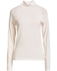 The Row - Ivory Turtleneck Wool - Lyst