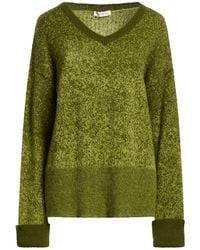 Manila Grace - Military Sweater Acrylic, Polyamide, Mohair Wool - Lyst