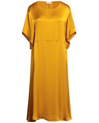 American Vintage - Ocher Midi Dress Viscose - Lyst