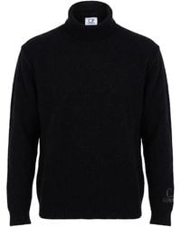 C.P. Company - Turtleneck Wool, Polyamide, Elastane - Lyst