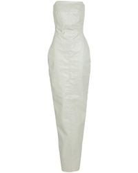 Rick Owens - Maxi Dress Cotton, Elastomultiester, Rubber - Lyst