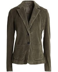 120% Lino - Khaki Blazer Cotton - Lyst