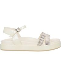 Gina - Ivory Sandals Leather, Swarovski Crystal - Lyst