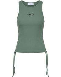 Gaelle Paris - Military Tank Top Cotton, Elastane - Lyst