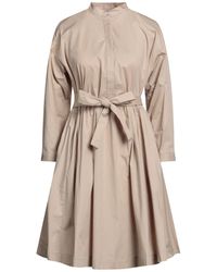 Niu - Sand Midi Dress Cotton, Elastane - Lyst