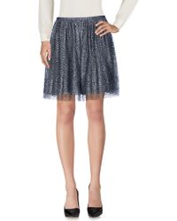 RED Valentino Jupe au genou - Bleu