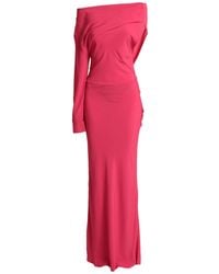 Semicouture - Fuchsia Maxi Dress Acetate, Silk - Lyst