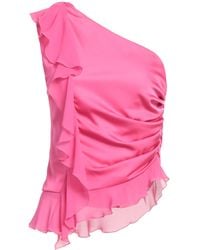 Pinko - Fuchsia Top Polyester, Elastane - Lyst