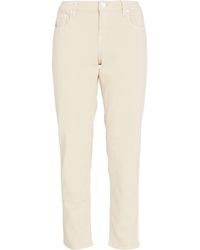 Jacob Cohen - Cream Pants Cotton, Elastane - Lyst