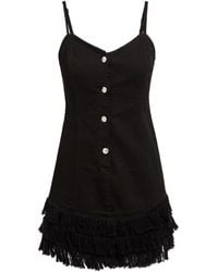 Grifoni - Mini Dress Cotton, Elastane - Lyst