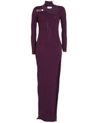 GIUSEPPE DI MORABITO - Maxi Dress Merino Wool, Acrylic, Polyamide - Lyst
