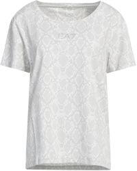 EA7 - Light T-Shirt Organic Cotton, Modal, Elastane - Lyst