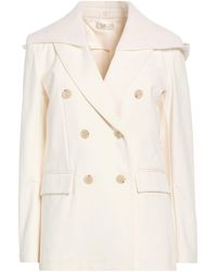 Panicale - Ivory Blazer Cotton, Polyamide, Elastane - Lyst