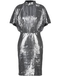 MSGM Robe aux genoux - Métallisé