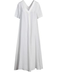 Le Tricot Perugia - Midi Dress Linen - Lyst
