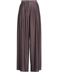 Momoní - Burgundy Pants Polyester, Viscose, Metallic Polyester, Polyamide, Elastane - Lyst