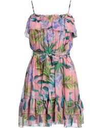 Liu Jo - Mini Dress Viscose, Silk - Lyst
