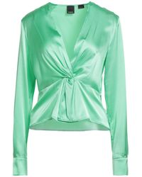 Pinko - Top Silk, Elastane - Lyst