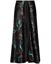 Giorgio Armani - Maxi Skirt Linen, Silk - Lyst
