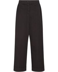 Kiltie - Charcoal Pants Cotton, Elastane - Lyst
