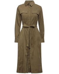 Bagutta - Military Midi Dress Cotton, Elastane - Lyst
