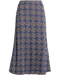Siyu - Slate Midi Skirt Merino Wool - Lyst