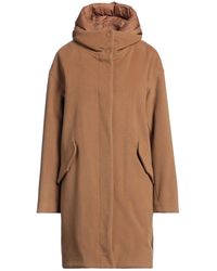 Woolrich - Camel Puffer Wool, Polyamide, Cashmere, Polyester - Lyst
