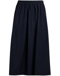 ODEEH - Midnight Midi Skirt Virgin Wool - Lyst