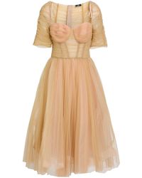 Elisabetta Franchi - Midi Dress - Lyst